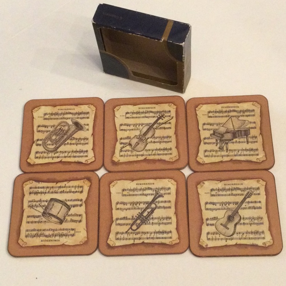 Pimpernel musical theme coasters set of 6